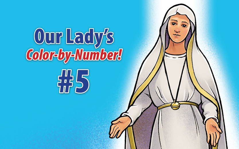 Our Lady Color-By-Number: Our Lady of La Vang [FREE download]