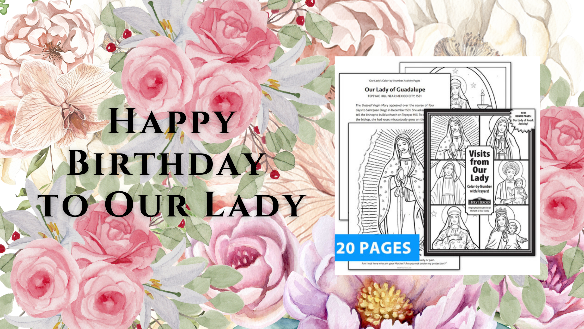 NEW: Check out this addition to the Our Lady's Color-By-Number download!