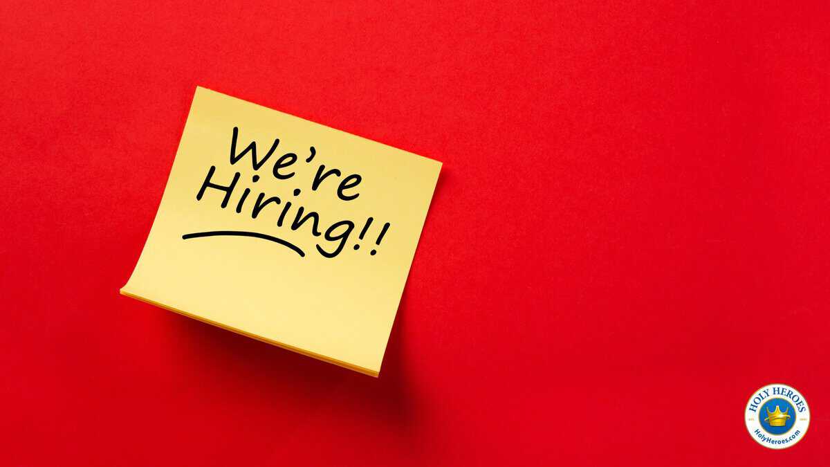 Holy Heroes is hiring--both in and out of our office!