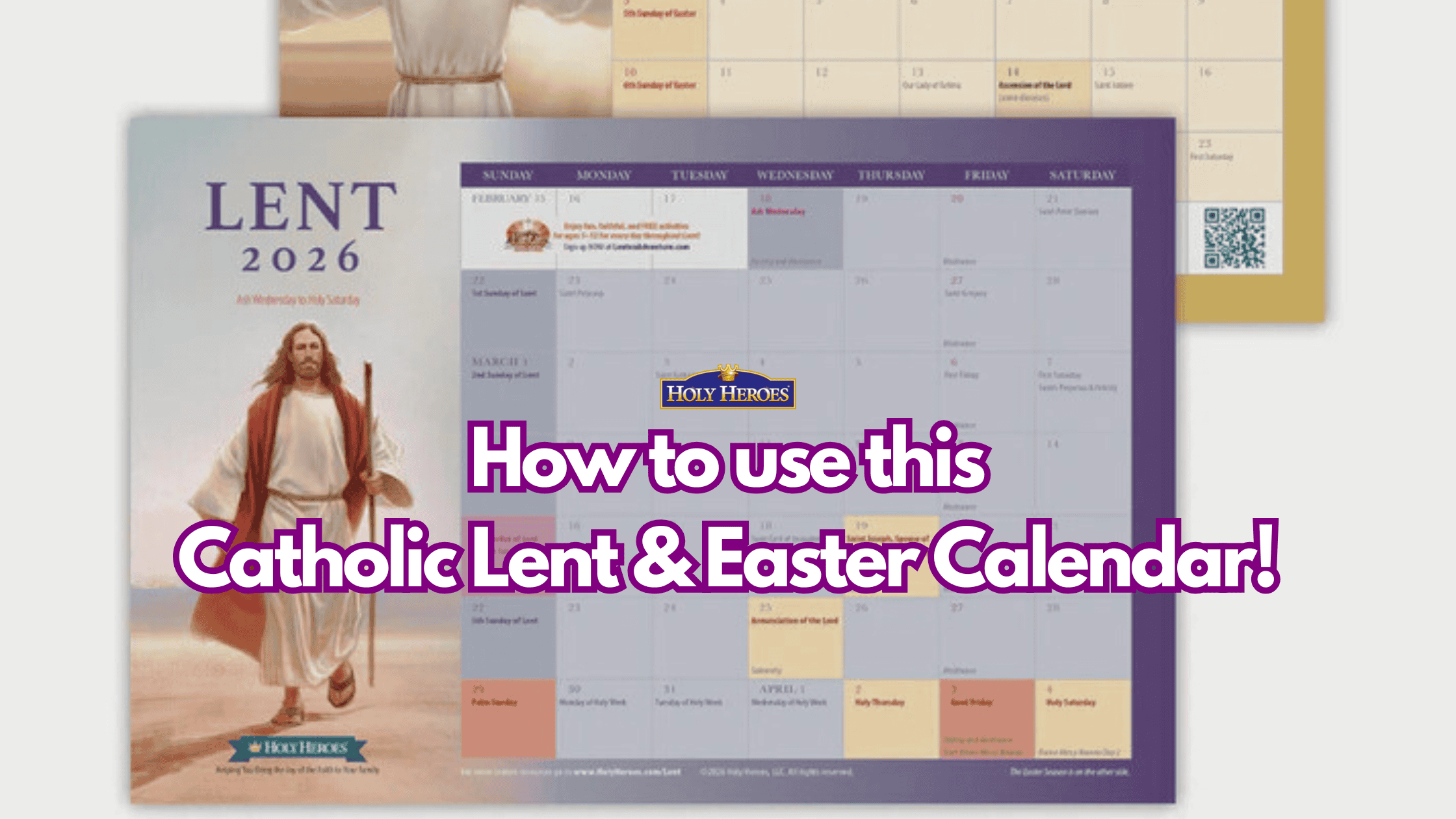 How to use our FREE Lent & Easter Calendar {video}